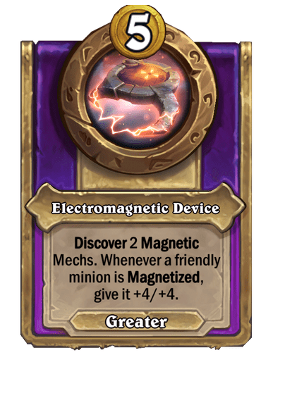 Electromagnetic Device Hearthstone kártya