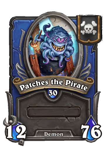 Patches the Pirate Hearthstone kártya