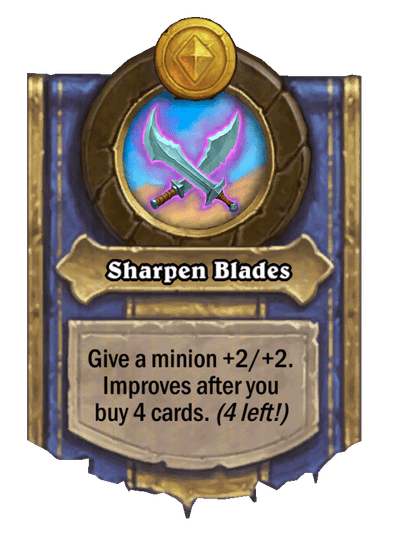 Sharpen Blades Hearthstone kártya