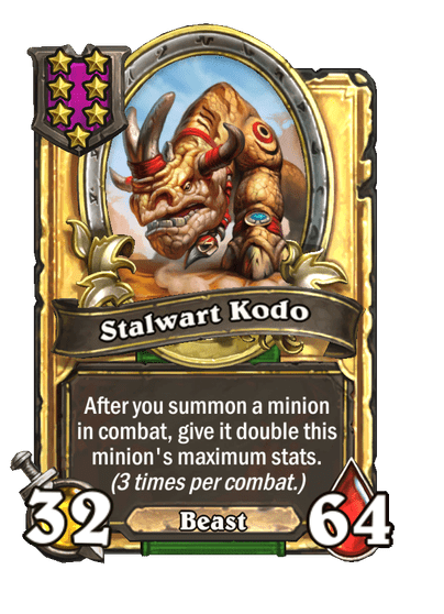 Stalwart Kodo Hearthstone kártya