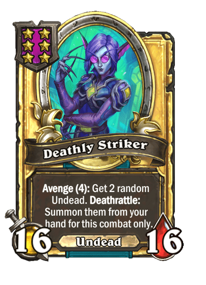 Deathly Striker Hearthstone kártya