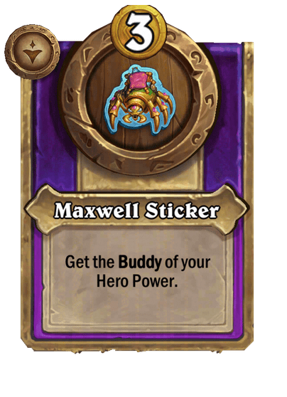 Maxwell Sticker Hearthstone kártya