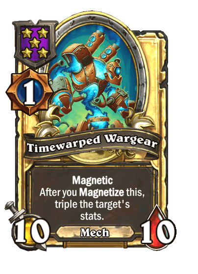 Timewarped Wargear Hearthstone kártya