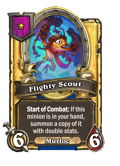 Flighty Scout Hearthstone kártya
