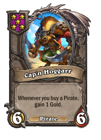 Cap'n Hoggarr Hearthstone kártya