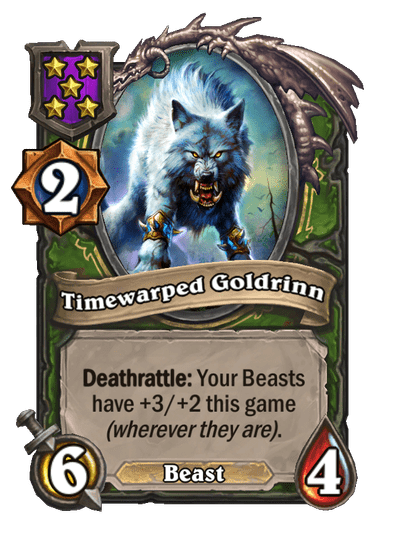 Timewarped Goldrinn Hearthstone kártya