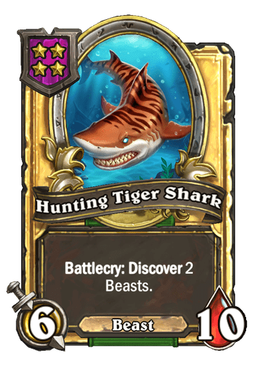 Hunting Tiger Shark Hearthstone kártya