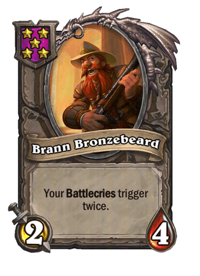 Brann Bronzebeard Hearthstone kártya
