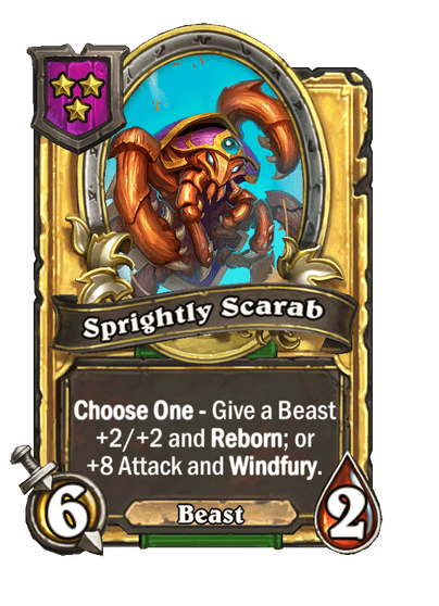 Sprightly Scarab Hearthstone kártya