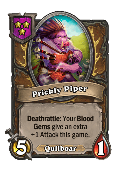 Prickly Piper Hearthstone kártya