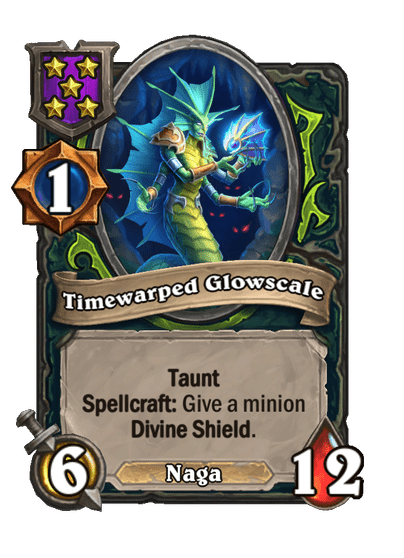 Timewarped Glowscale Hearthstone kártya