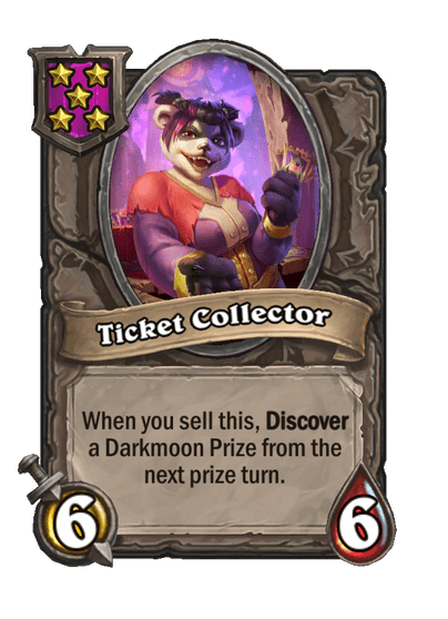 Ticket Collector Hearthstone kártya