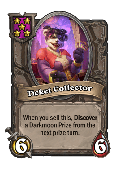 Ticket Collector Hearthstone kártya