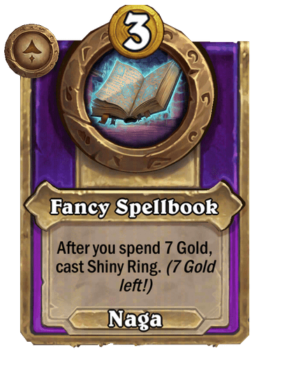 Fancy Spellbook Hearthstone kártya