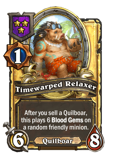 Timewarped Relaxer Hearthstone kártya