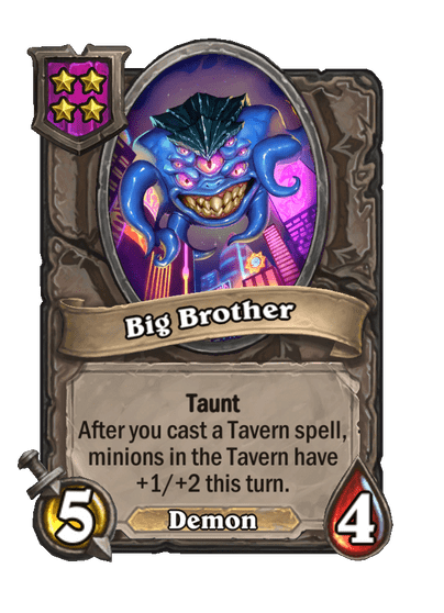 Big Brother Hearthstone kártya