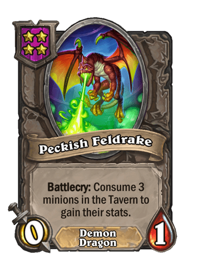 Peckish Feldrake Hearthstone kártya