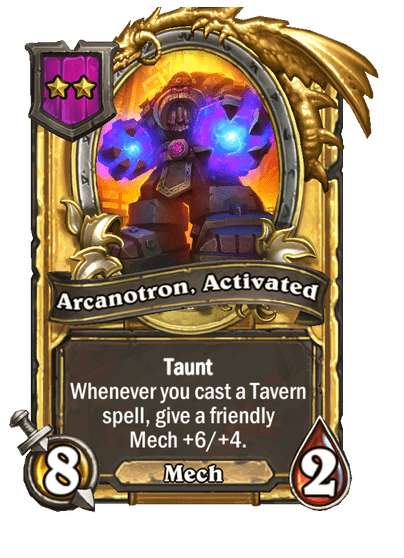 Arcanotron, Activated Hearthstone kártya