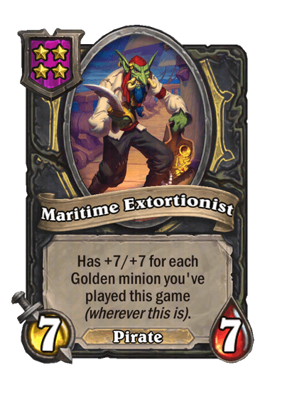 Maritime Extortionist Hearthstone kártya