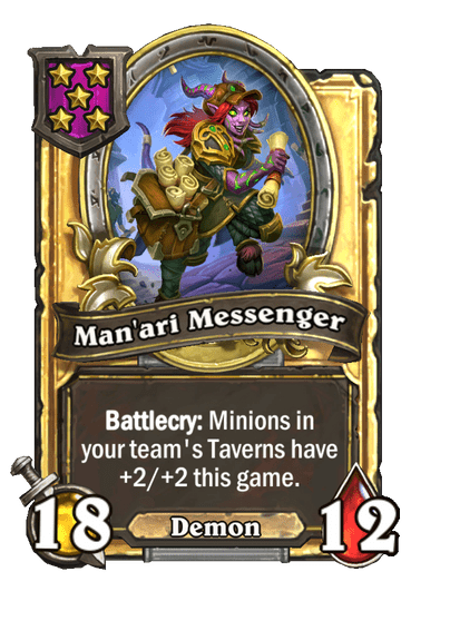Man'ari Messenger Hearthstone kártya