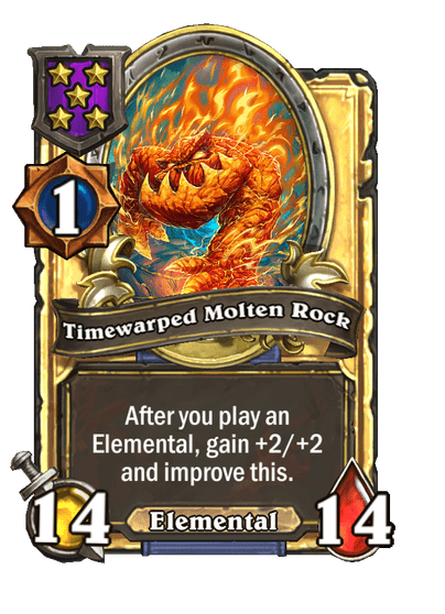 Timewarped Molten Rock Hearthstone kártya