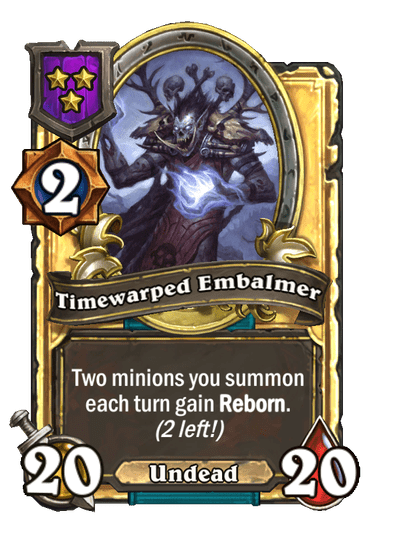 Timewarped Embalmer Hearthstone kártya