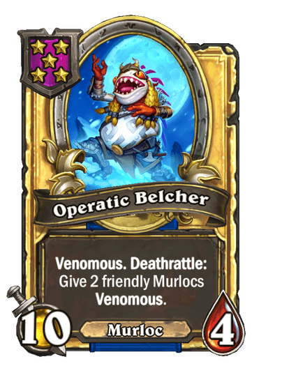 Operatic Belcher Hearthstone kártya
