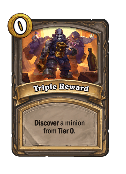 Triple Reward Hearthstone kártya
