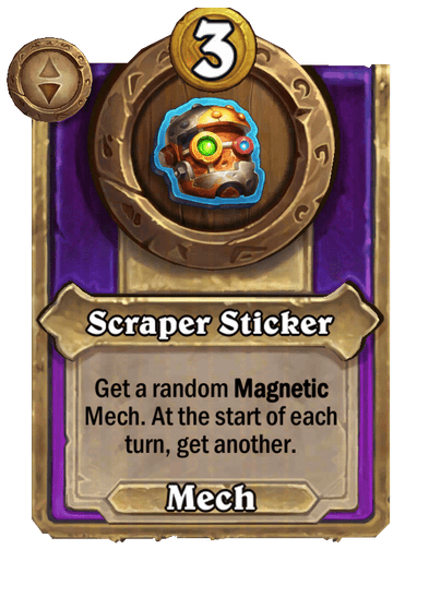 Scraper Sticker Hearthstone kártya