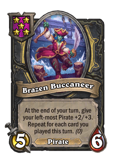 Brazen Buccaneer Hearthstone kártya