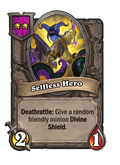 Selfless Hero Hearthstone kártya