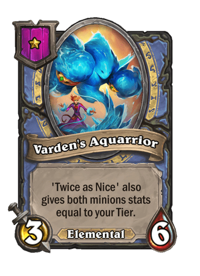 Varden's Aquarrior Hearthstone kártya