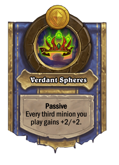 Verdant Spheres Hearthstone kártya