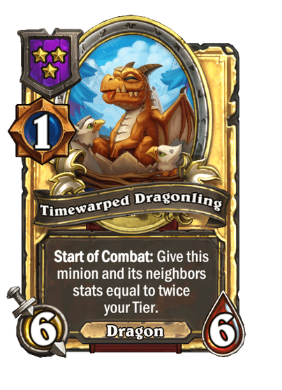 Timewarped Dragonling Hearthstone kártya
