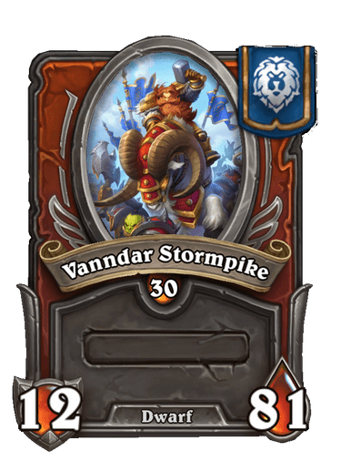 Vanndar Stormpike Hearthstone kártya