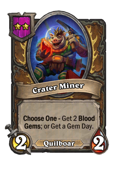 Crater Miner Hearthstone kártya