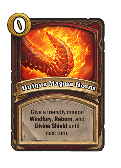 Unique Magma Horns Hearthstone kártya