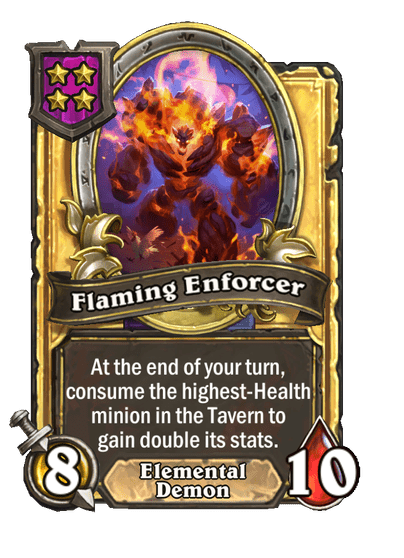 Flaming Enforcer Hearthstone kártya