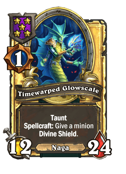 Timewarped Glowscale Hearthstone kártya