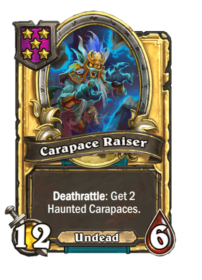 Carapace Raiser Hearthstone kártya