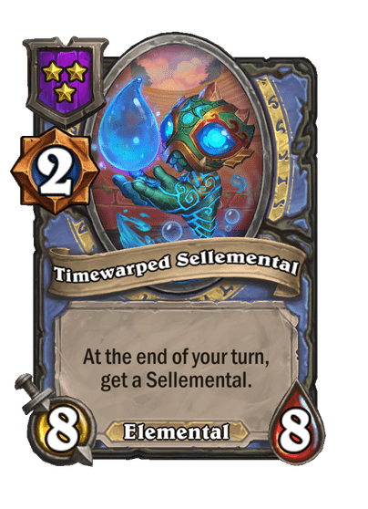 Timewarped Sellemental Hearthstone kártya
