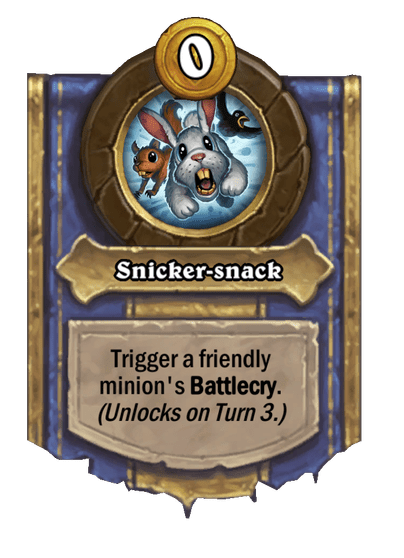 Snicker-snack Hearthstone kártya