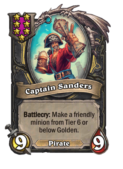Captain Sanders Hearthstone kártya