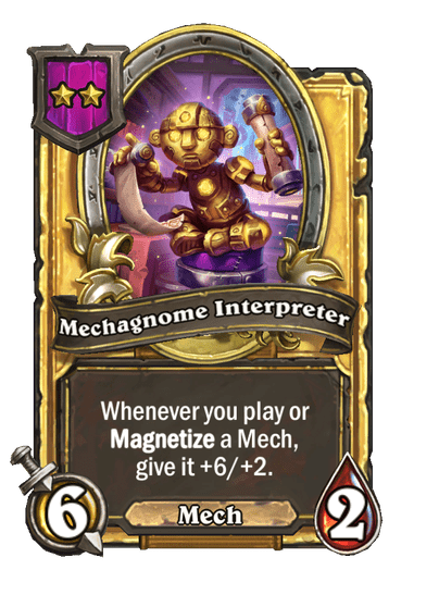 Mechagnome Interpreter Hearthstone kártya