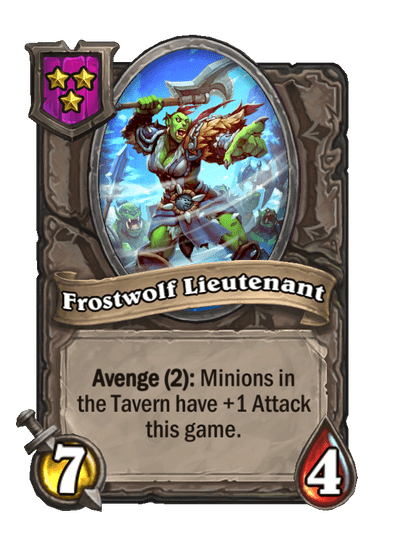 Frostwolf Lieutenant Hearthstone kártya