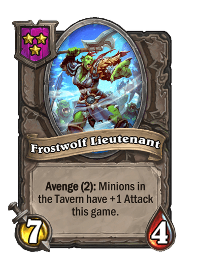 Frostwolf Lieutenant Hearthstone kártya