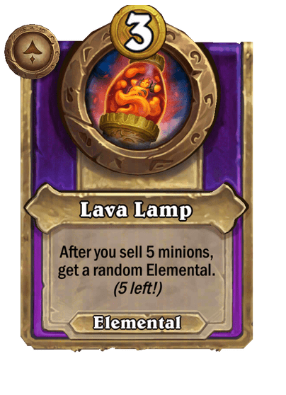 Lava Lamp Hearthstone kártya