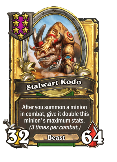 Stalwart Kodo Hearthstone kártya