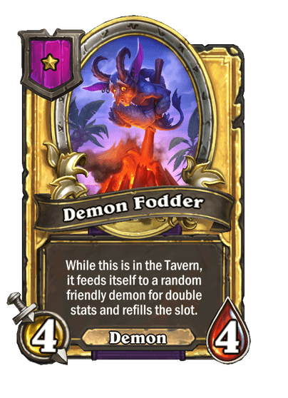 Demon Fodder Hearthstone kártya