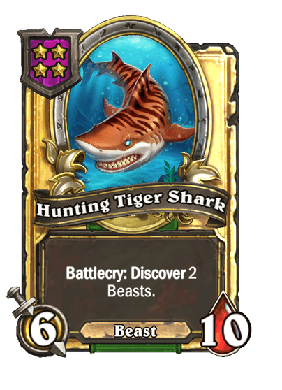 Hunting Tiger Shark Hearthstone kártya